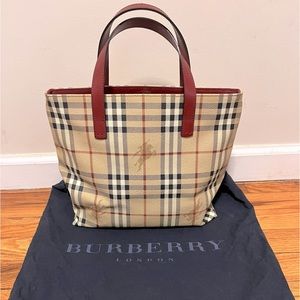 Burberry leather tote bag